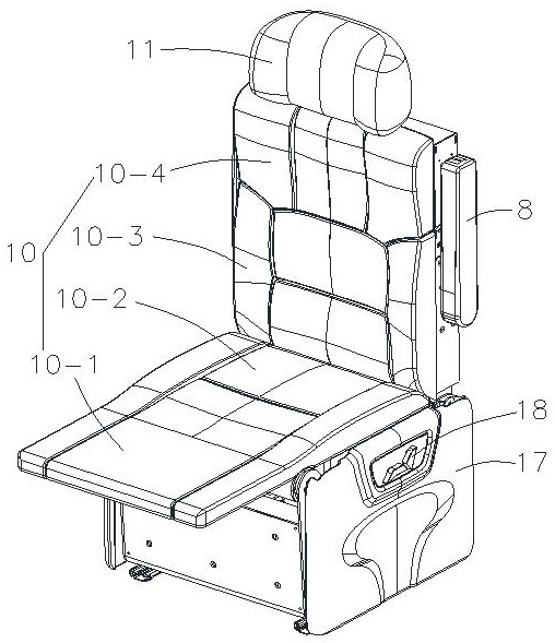 Zero-gravity seat and vehicle comprising same
