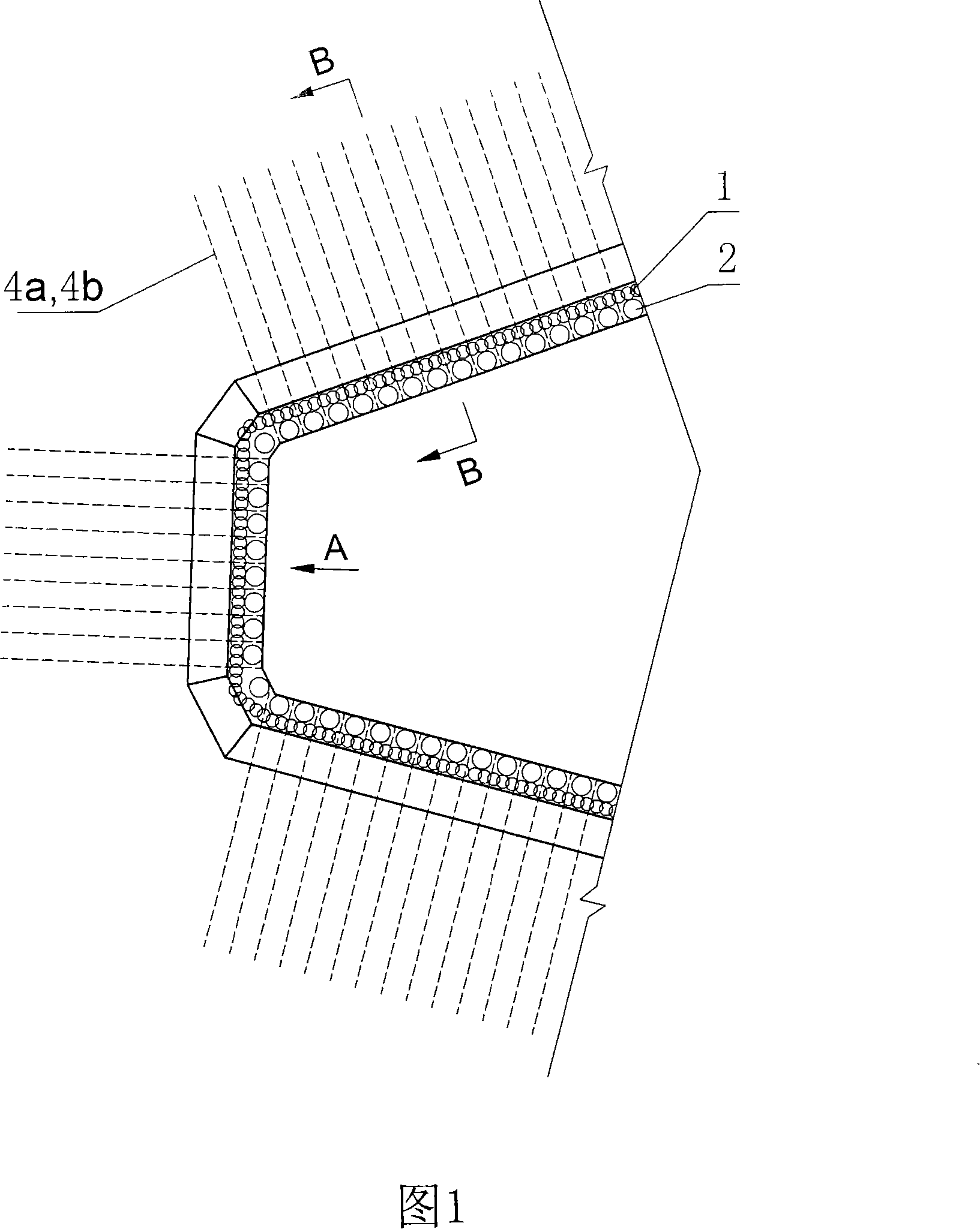 Pile-anchor foundation ditch supporting construction method