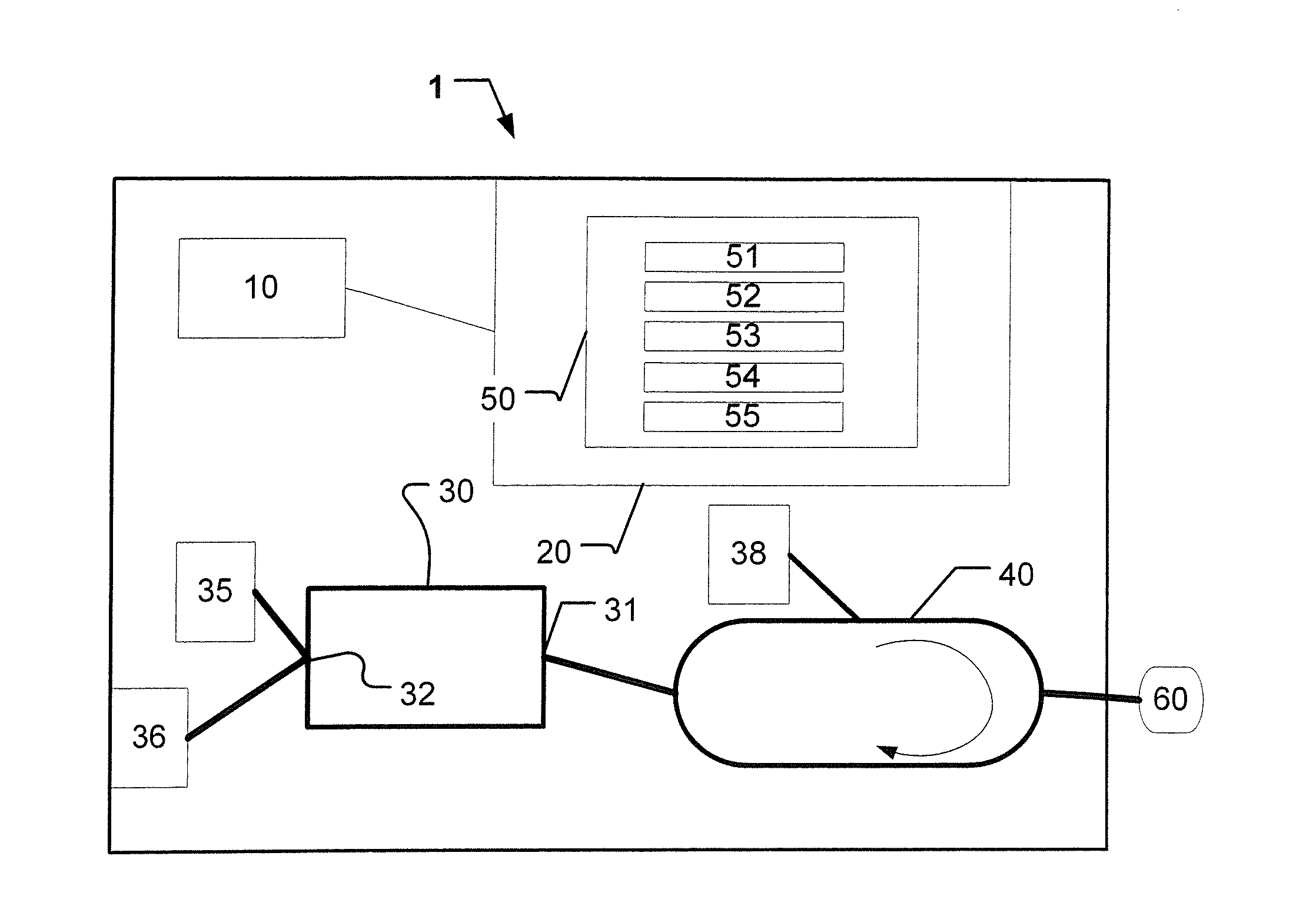 Volume reflector status indicator for anesthesia system