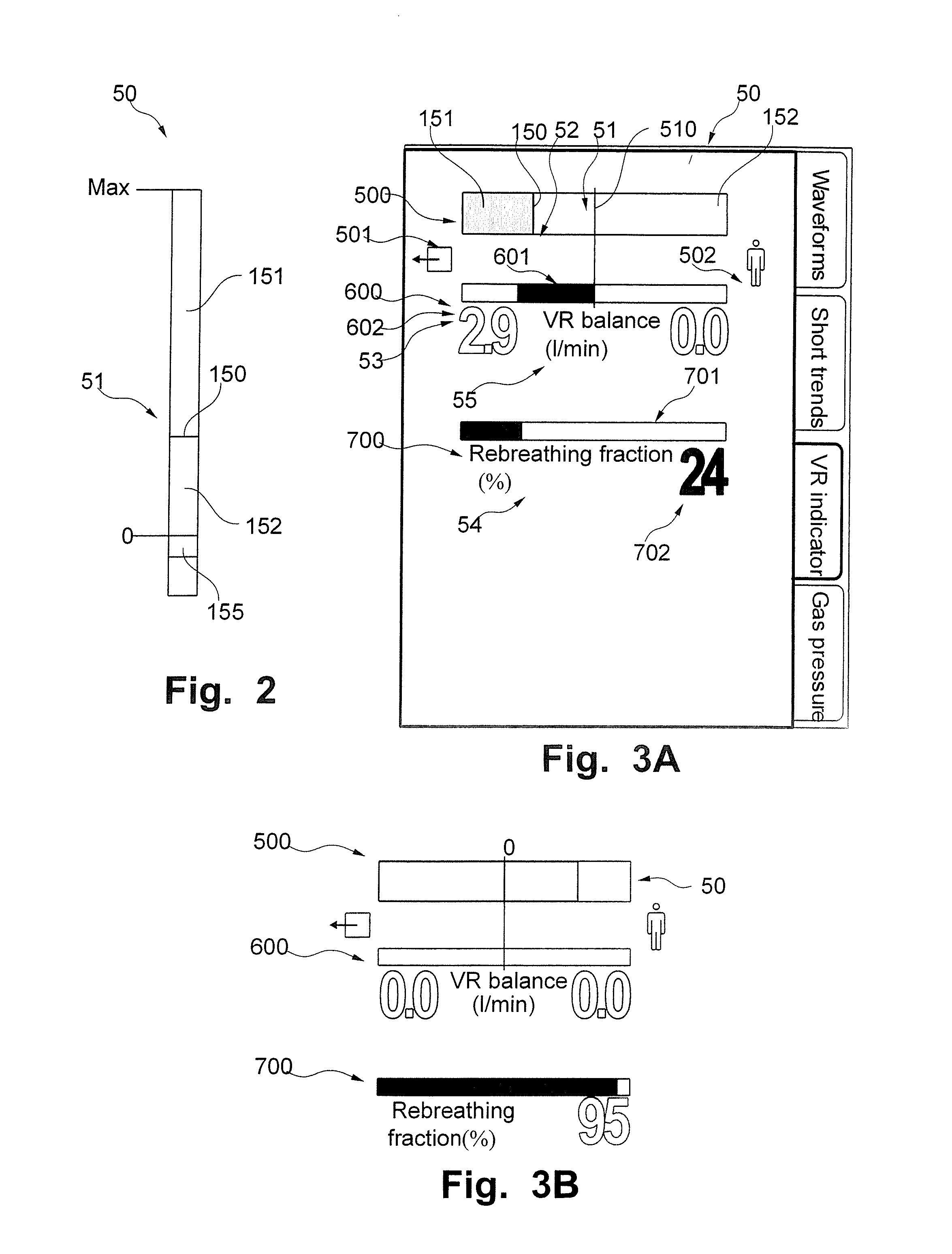 Volume reflector status indicator for anesthesia system