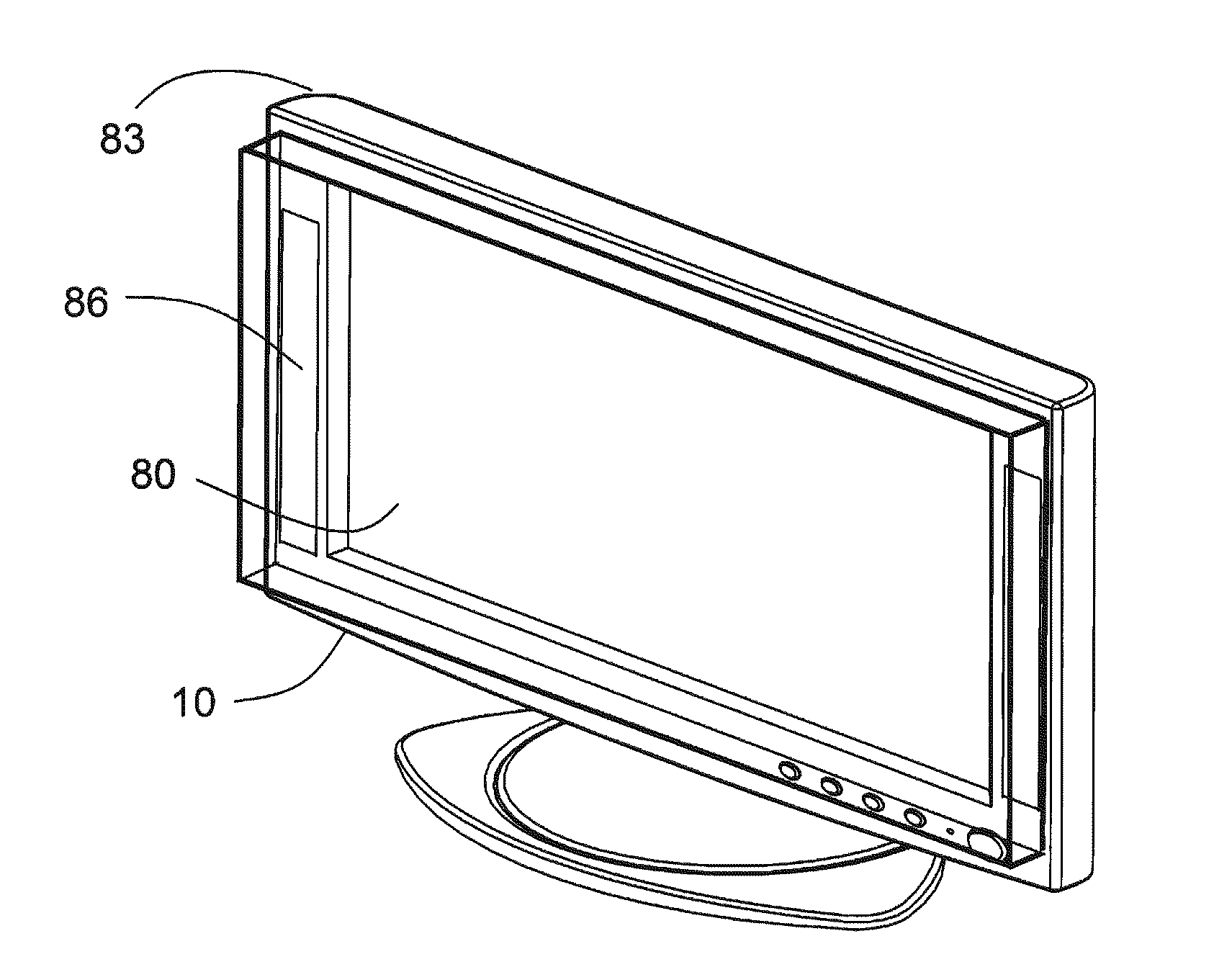 Transparent speaker and display module integrating the same