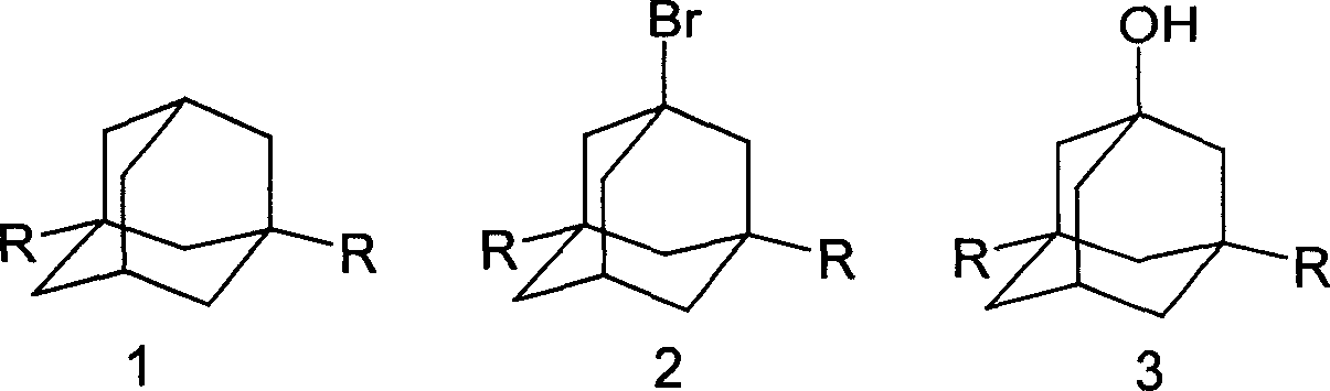 Method for synthesizing 3,5-dibasic-1-adamantine alcohol