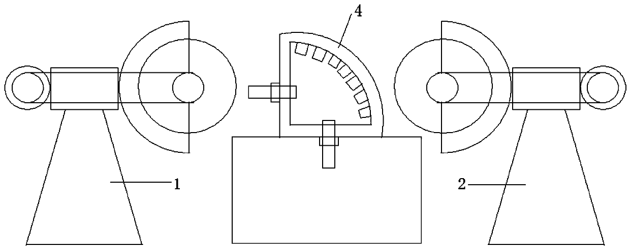 A metal pipe cutting device