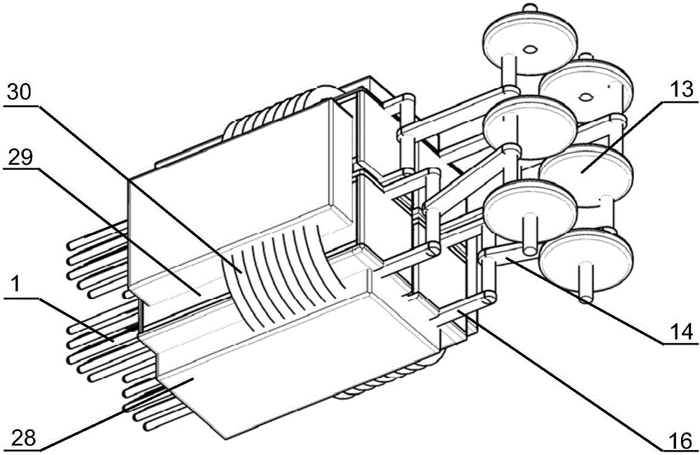 Axial-wearing-free rectangular cylinder Stirling engine
