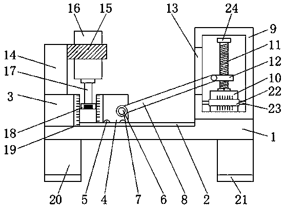 Automatic tightening grinder achieving precision machining