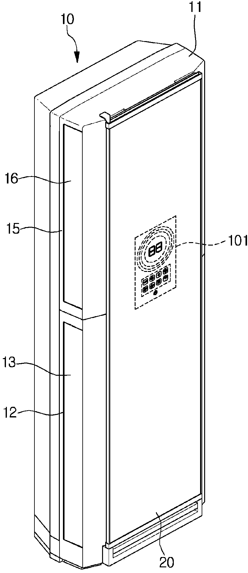 A display device of an air conditioner