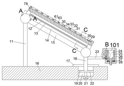 Automatic rainproof solar power generation device capable of being cleaned