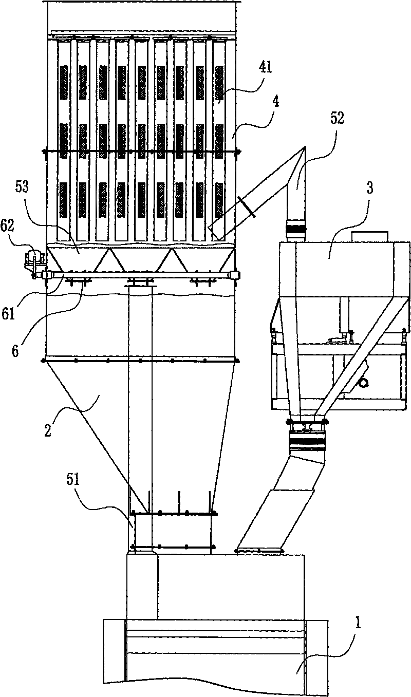 Concrete station and method for dedusting by stages according to operation process