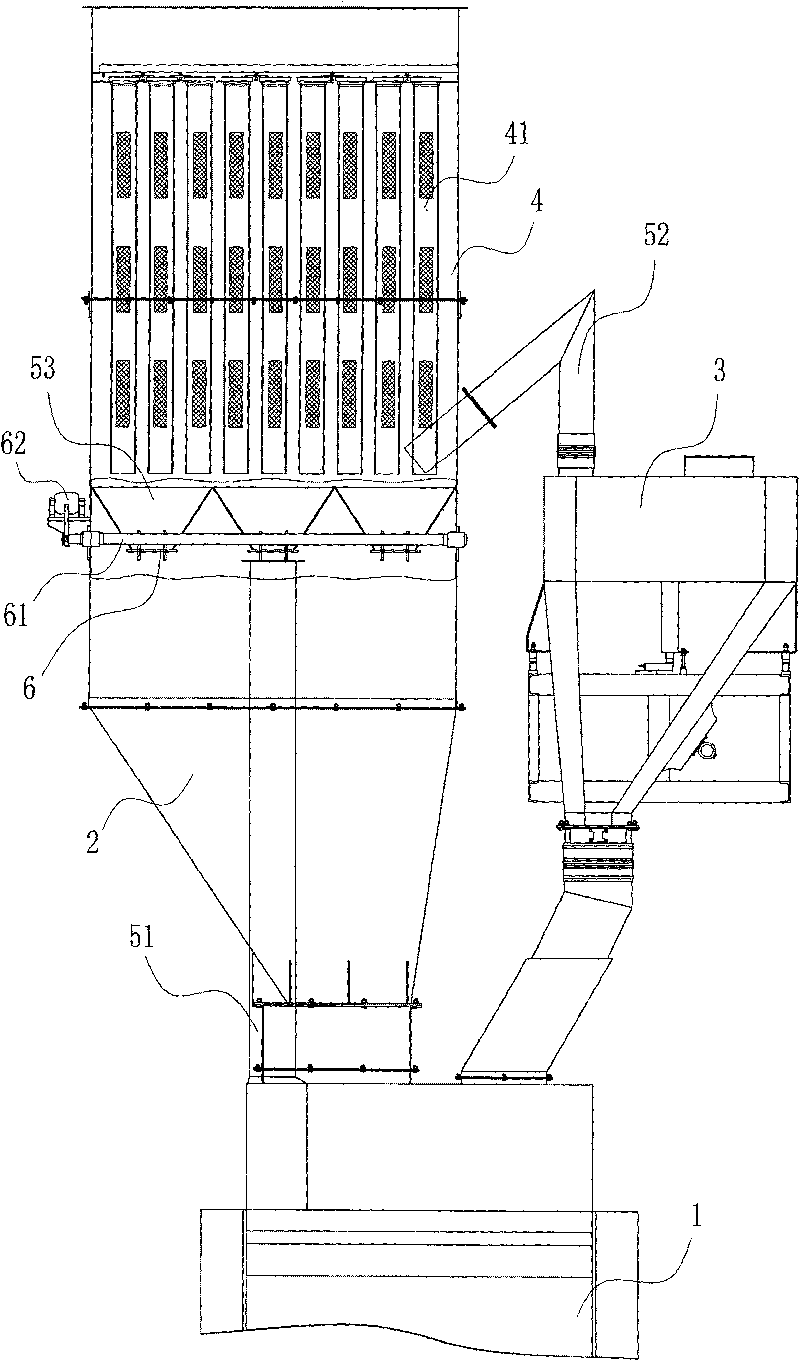 Concrete station and method for dedusting by stages according to operation process