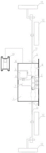 Intelligent anti-theft lock with lock tongue and heaven-and-earth locks driven by motor