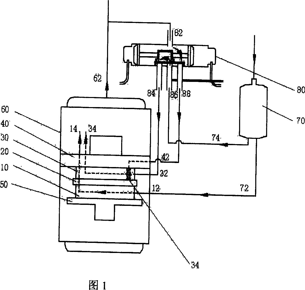 Capacity controlled compressor with one and two cylinders