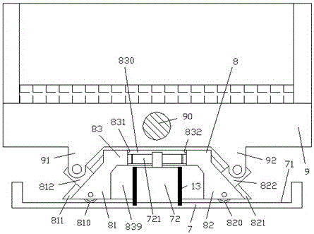 Anti-shock type material vibrating device