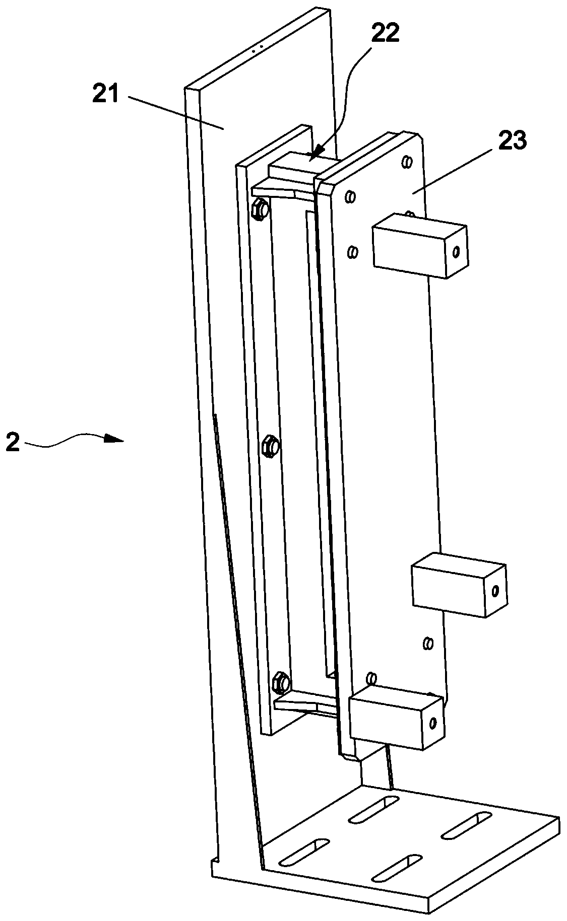 Steering gear impact test bed