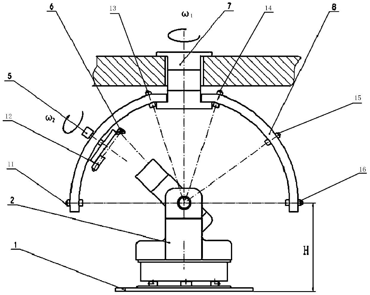 Detection device, photoelectric theodolite detection system and aviation airborne optical platform detection system
