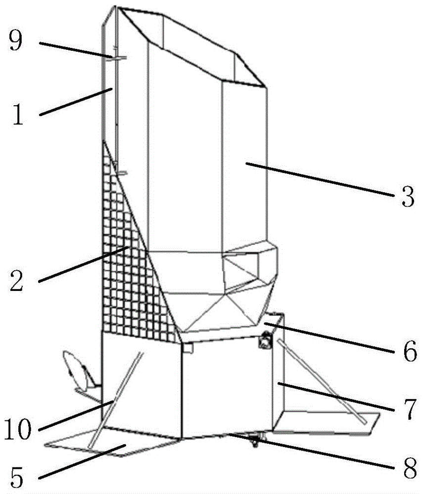 A solar wing layout structure of a high-precision spacecraft