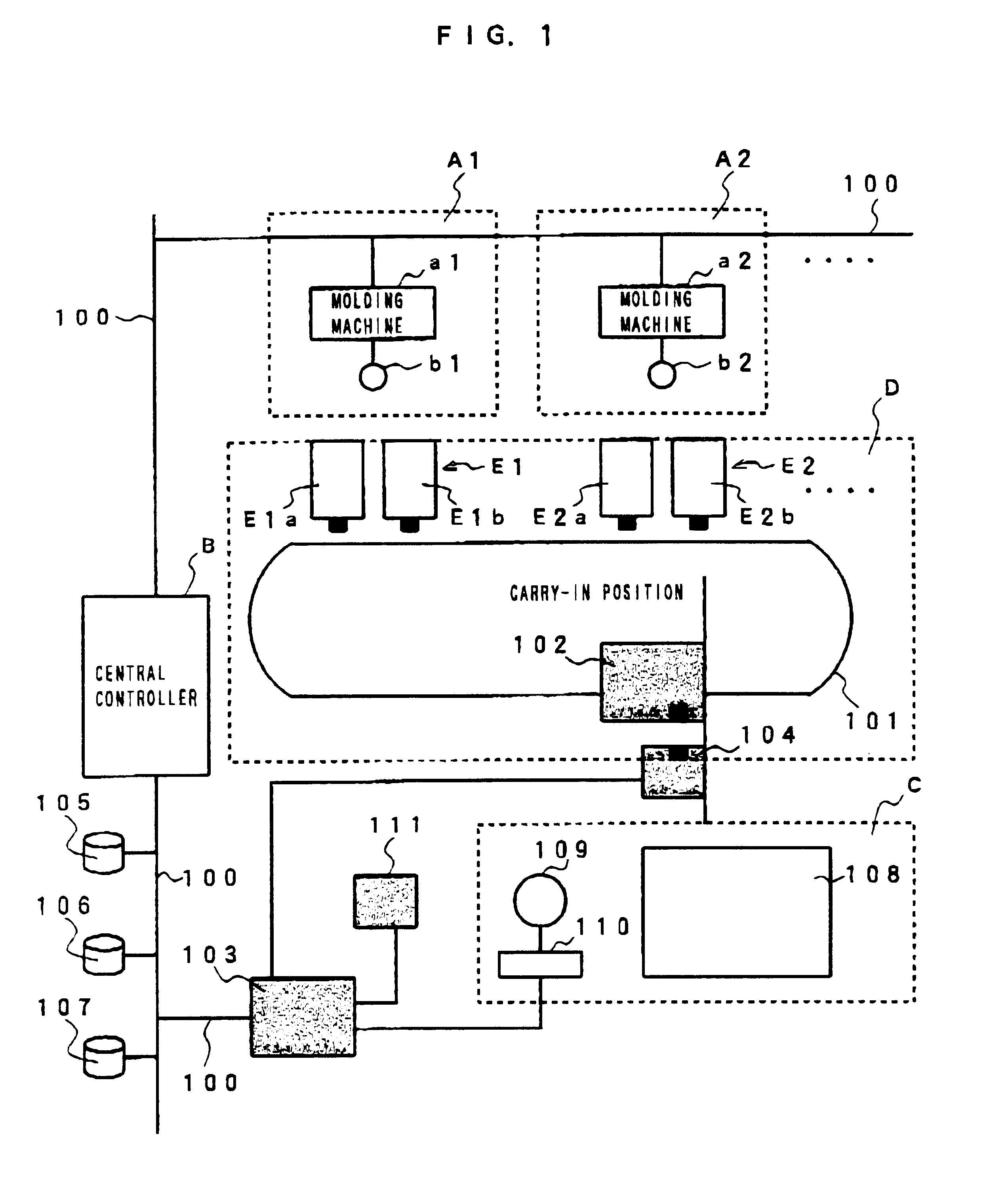 Information transmitting system for use in factory