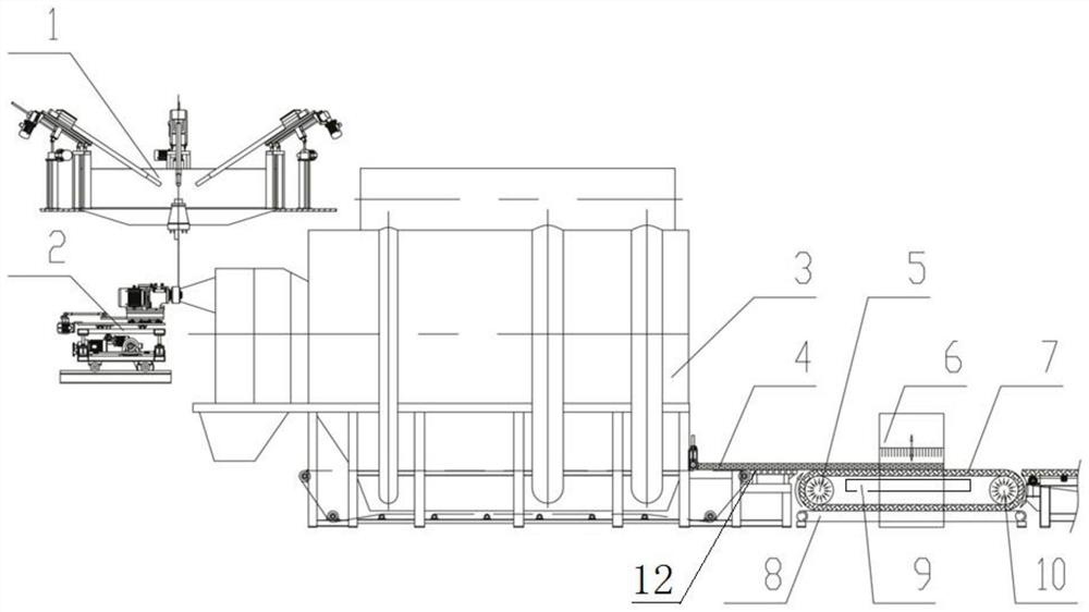 A ceramic fiber module production system