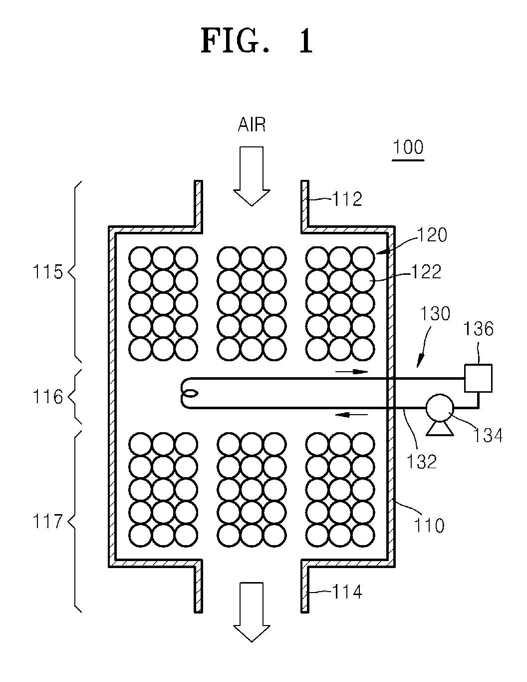 Cooling device of battery pack