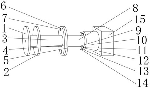 Yarn passing device of two-for-one twister