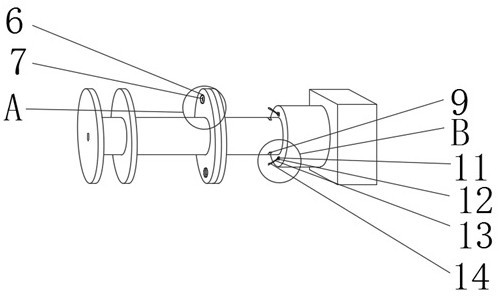 Yarn passing device of two-for-one twister