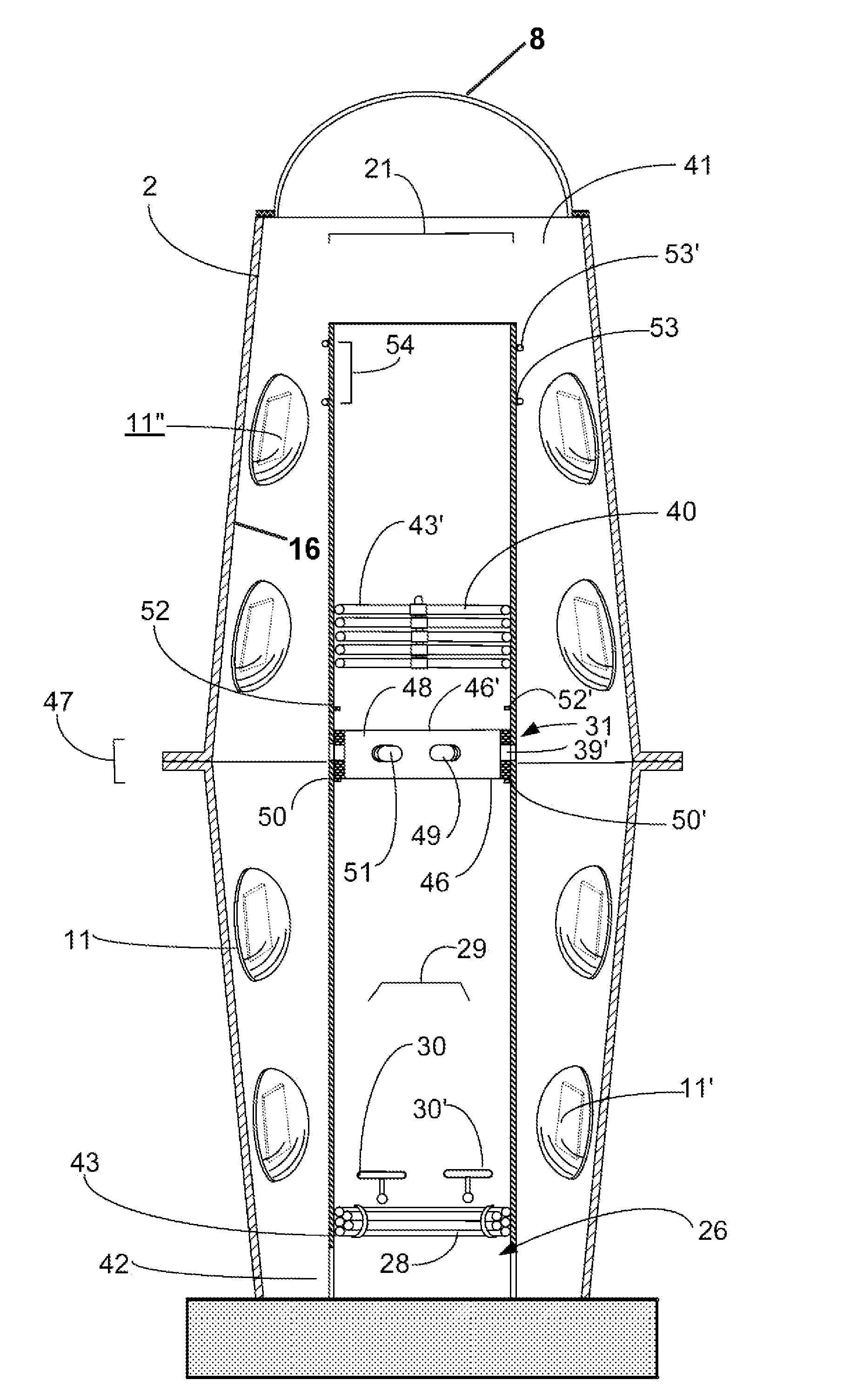 Enclosed bioreactor system and methods associated therewith