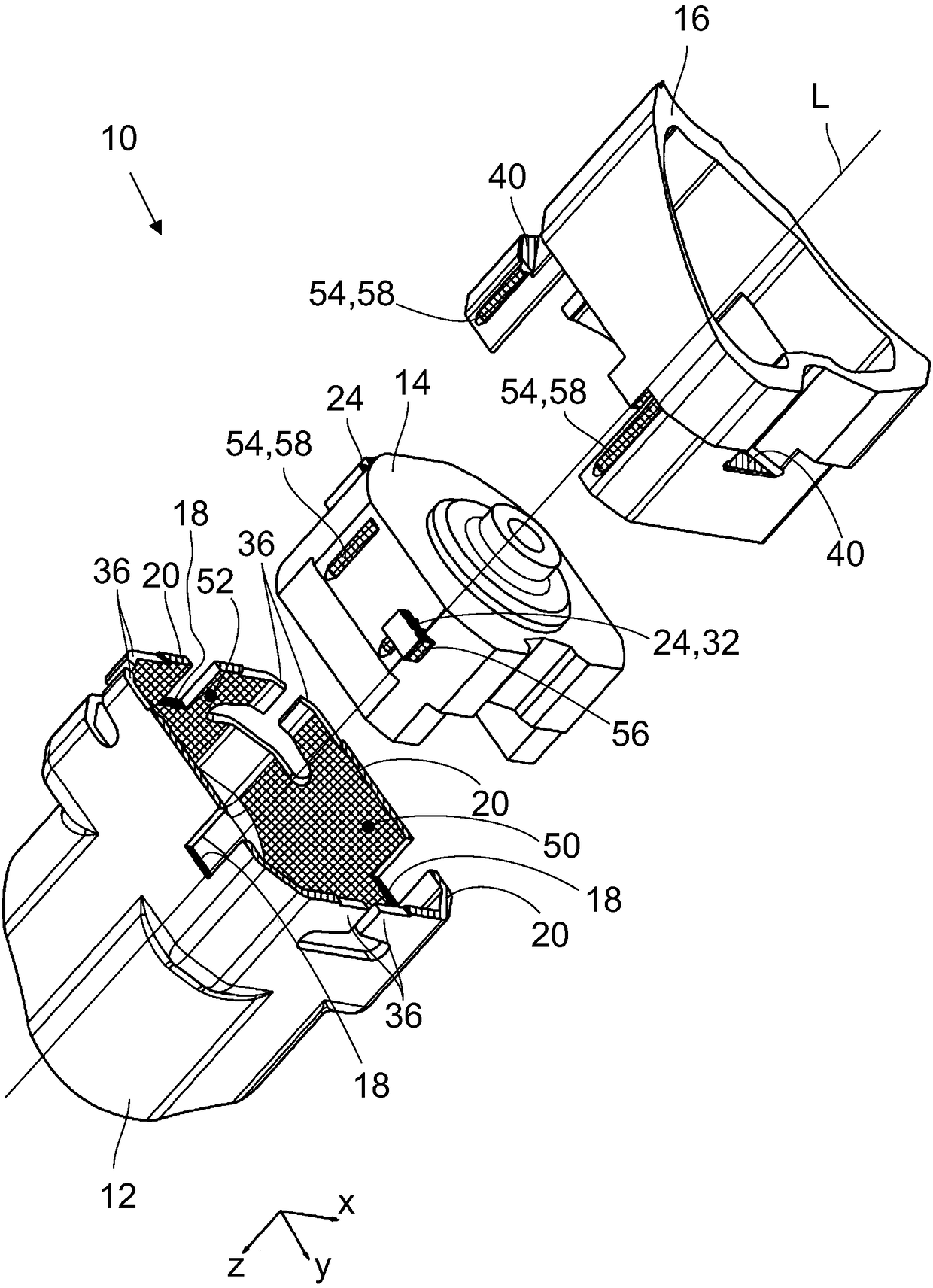 Motor-transmission connection assembly, particularly for use in motor vehicles