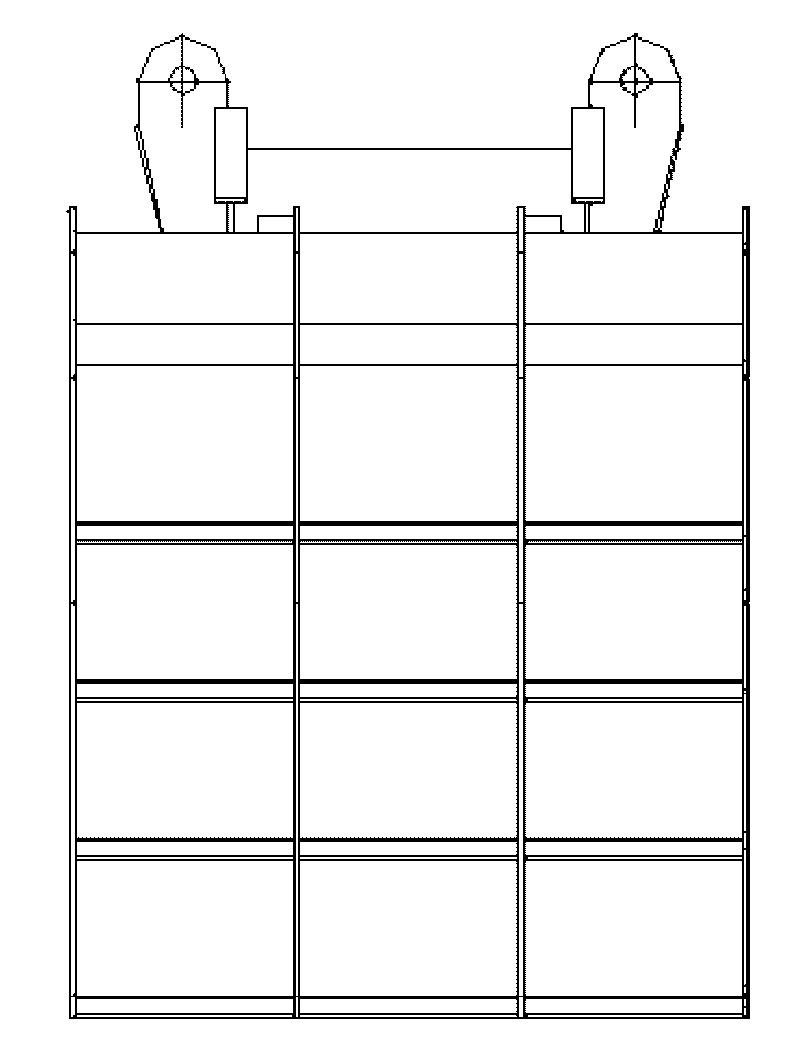 Hydraulic hanger of double block type sleeper for passenger special line