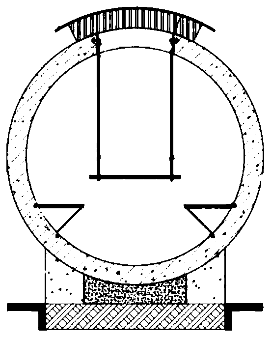 Concrete pipe landscape rest bin