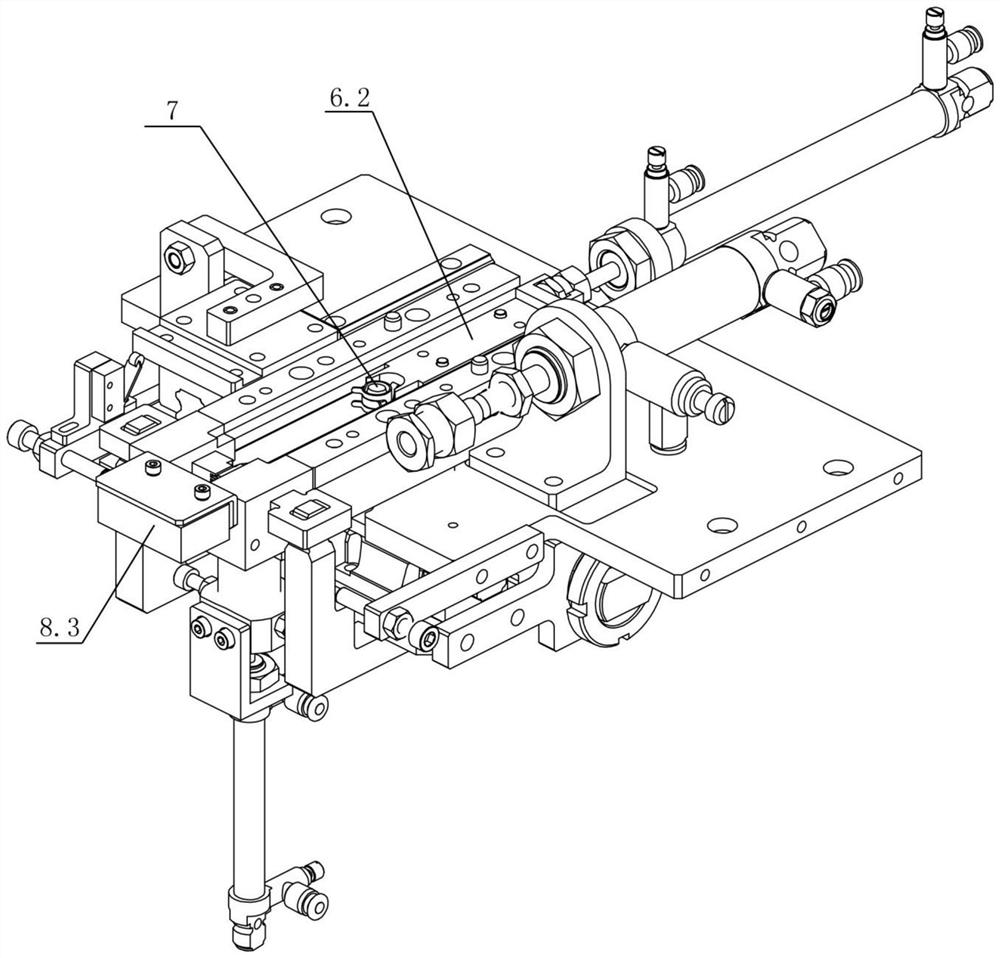 Full-automatic clamp feeding and clamping mechanism
