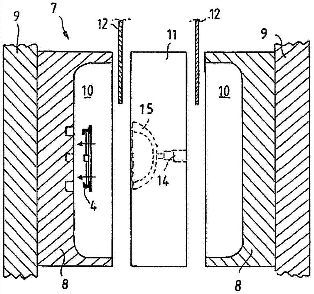 Method for producing a container made from thermoplastic material