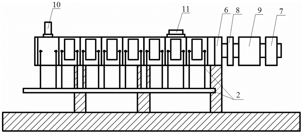 Double-screw extruder for producing polyolefin pipe and production process thereof