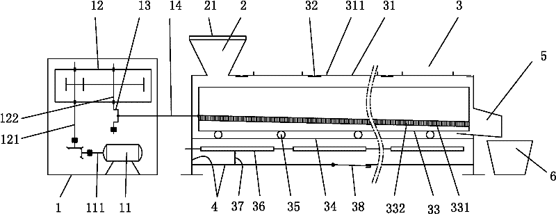 Rubber seal drying and screening all-in-one machine