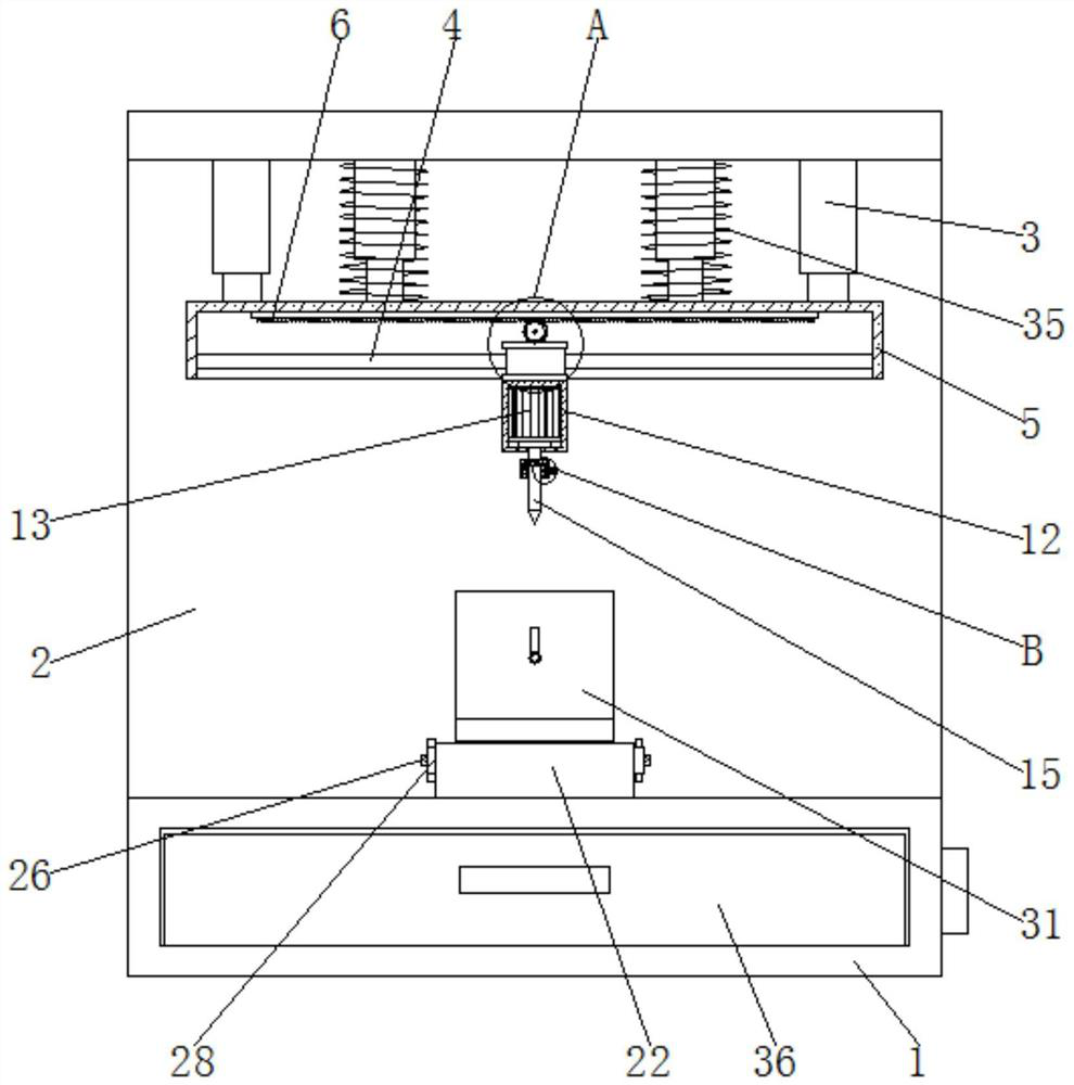 Bamboo processing perforating device