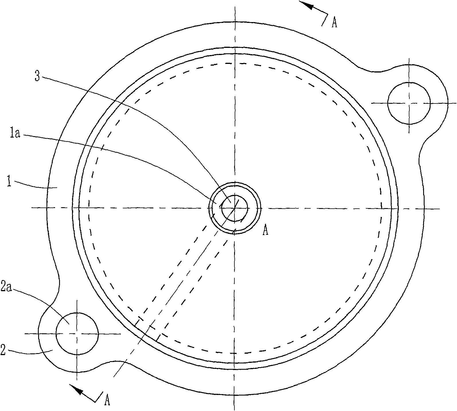 Oil filter cover structure