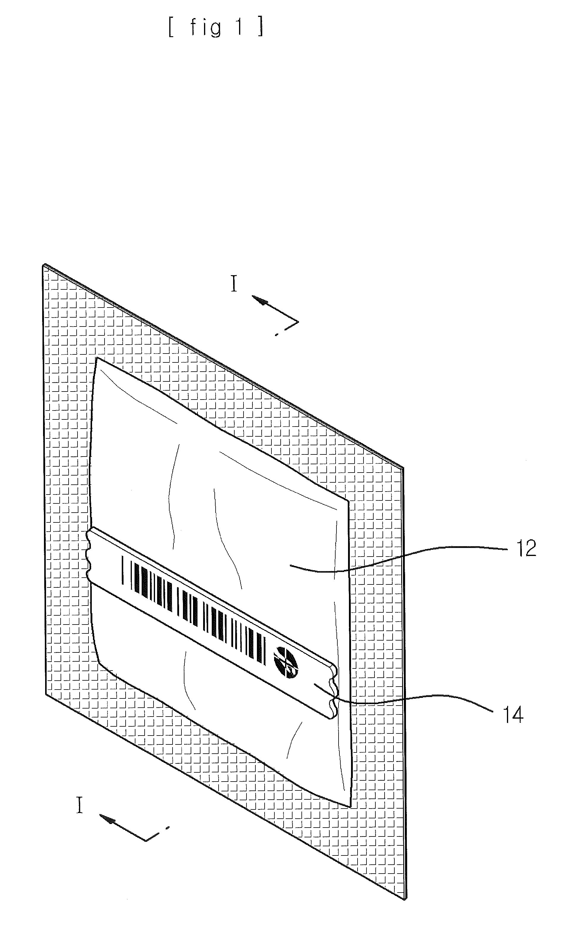 Packing structure including theft prevention electronic tag