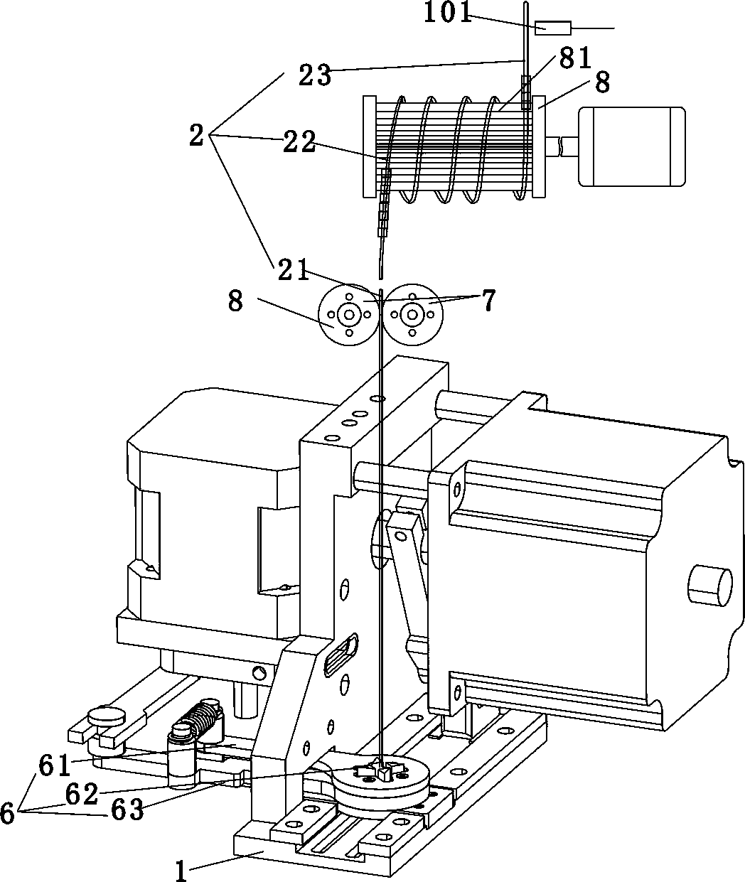 Embroidery bead feeding device and embroidery machine comprising same