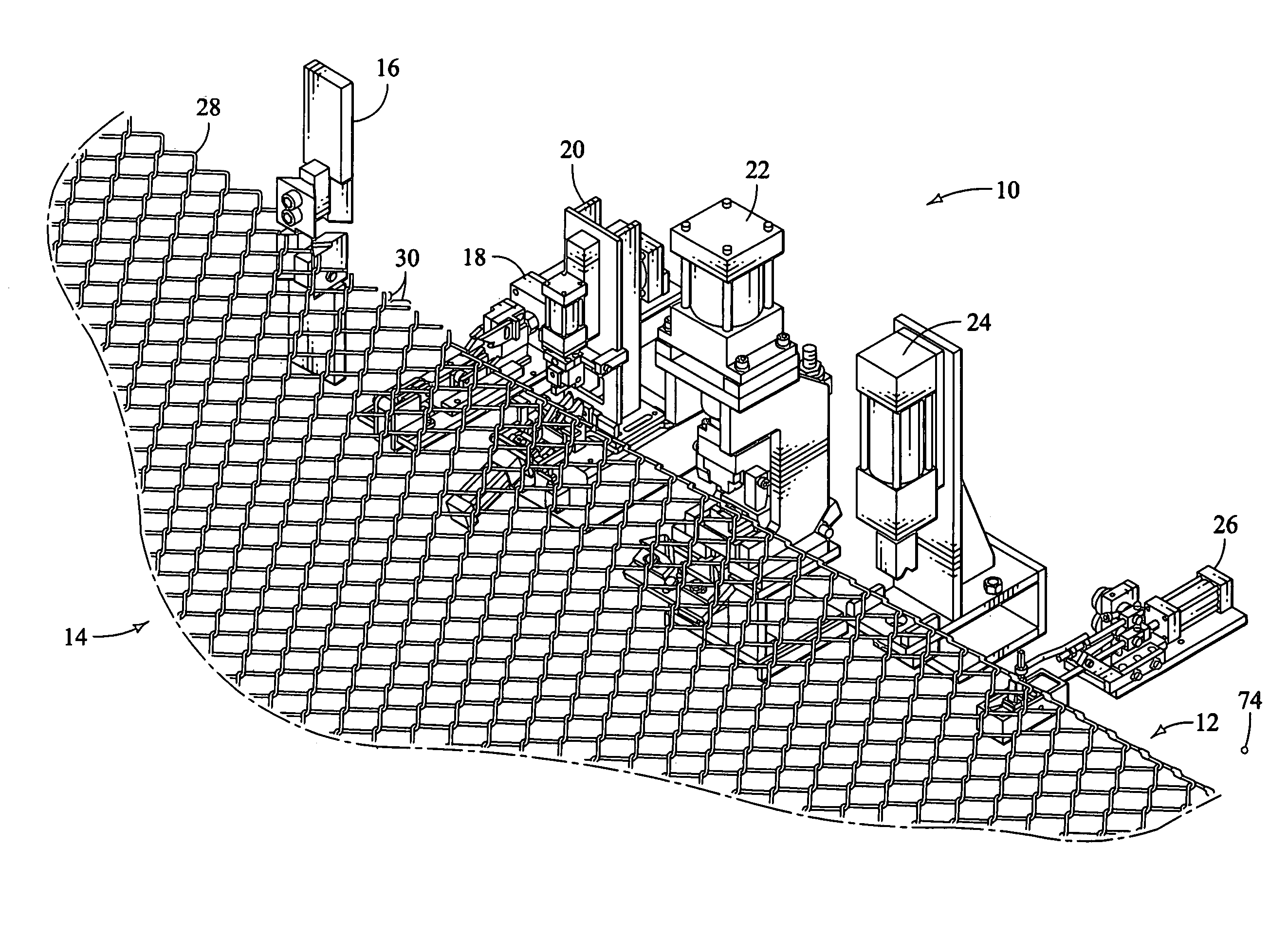 Apparatus and method for making an improved chain link fabric