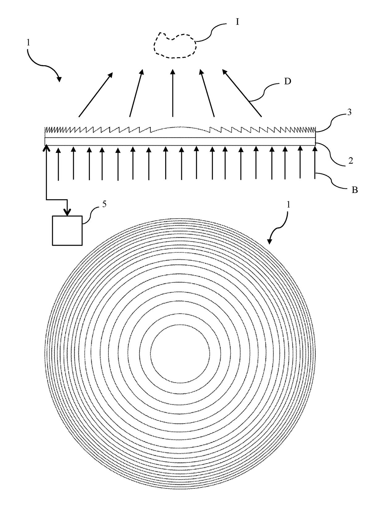 Wide viewing angle holographic video camera and display using a phase plate