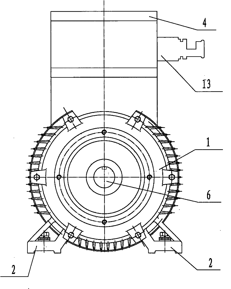 Anti-explosion permanent magnet direct-current brushless motor with controller