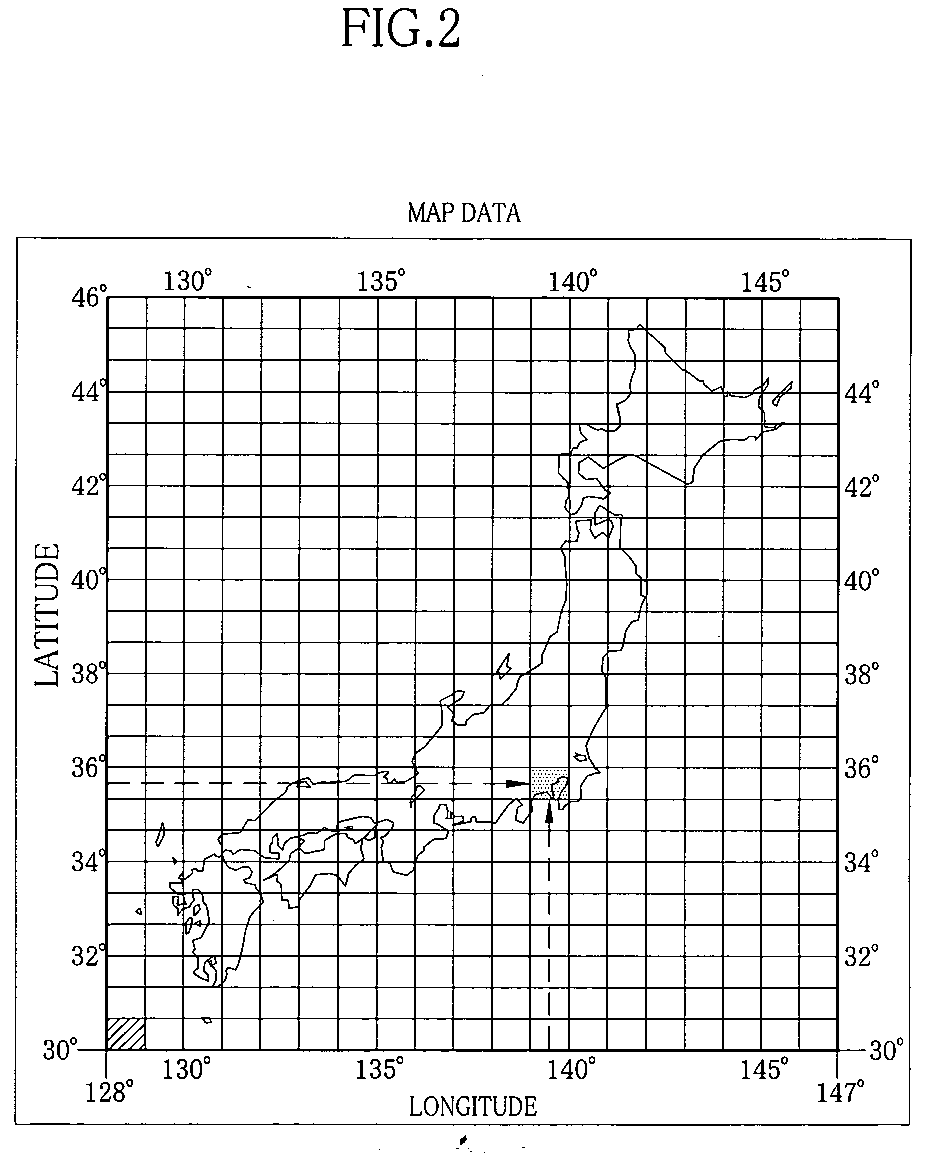 Landmark search system for digital camera, map data, and method of sorting image data