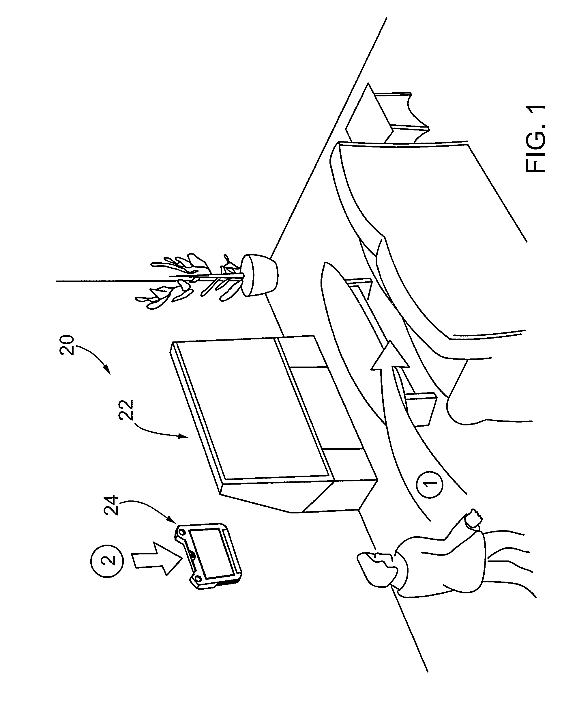 Interactive input system, controller therefor and method of controlling an appliance