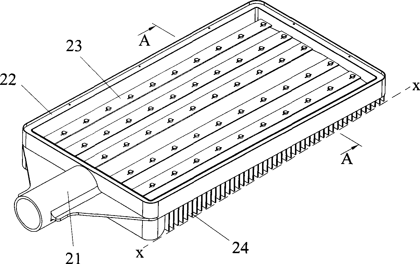 Road lamp heat radiation outer housing