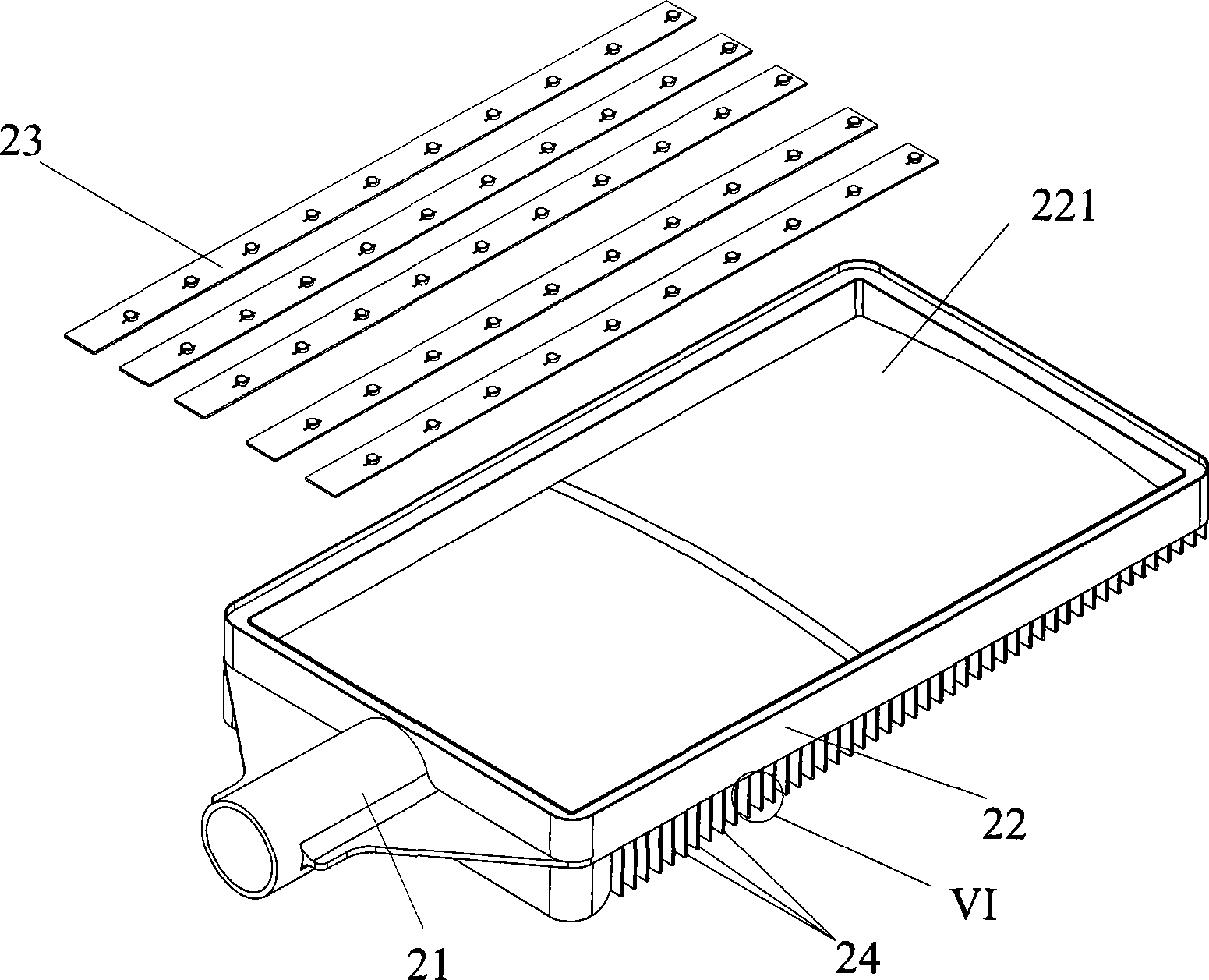 Road lamp heat radiation outer housing