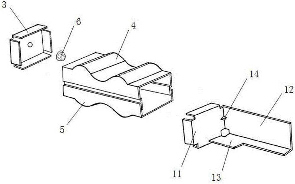 Processing method of automobile collision box