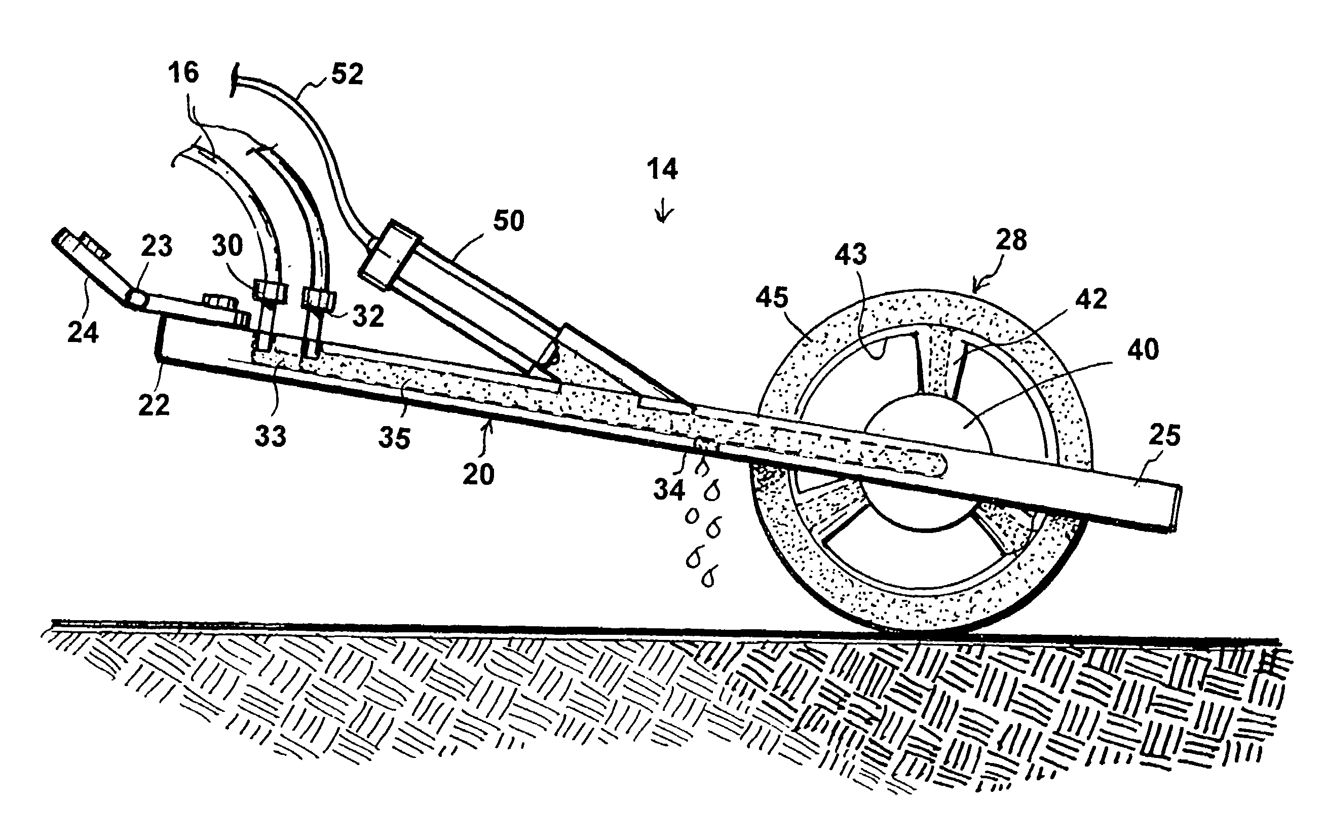 Constant contact wheel for close interval survey devices