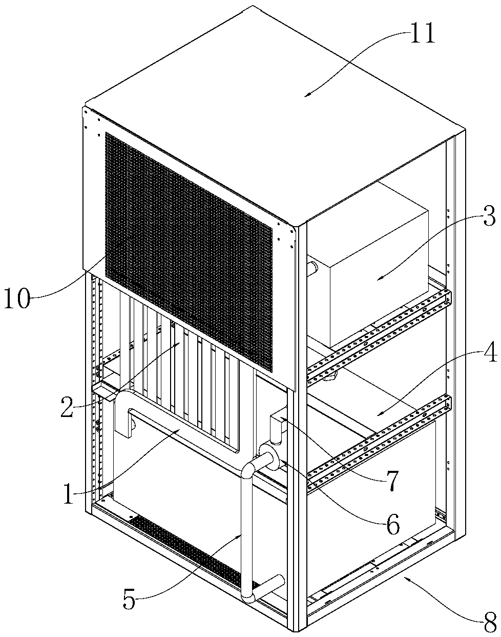 Heat dissipation structure and heat dissipation method for metal fuel cells