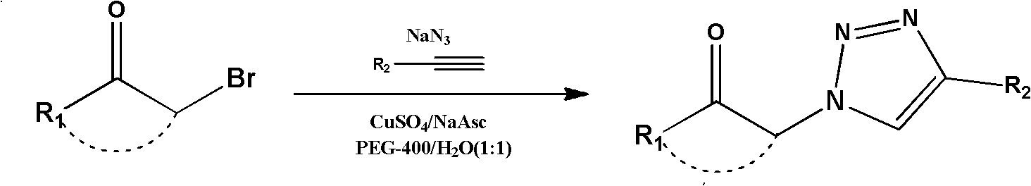 Preparation method of 2-deoxy-beta-D-glucopyranosyl triazole compound