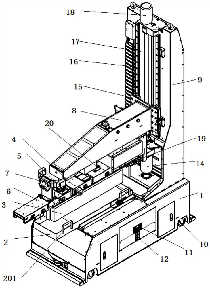 A transfer equipment for loading and unloading silicon rods