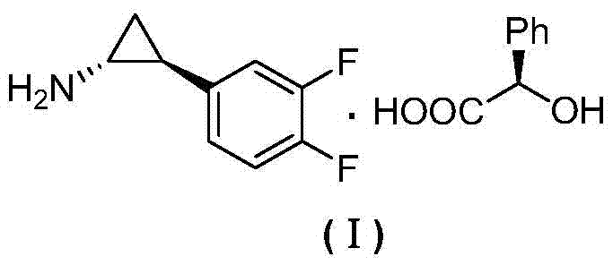 The preparation method of (1r,2s)-2-(3,4-difluorophenyl)cyclopropylamine d-mandelate