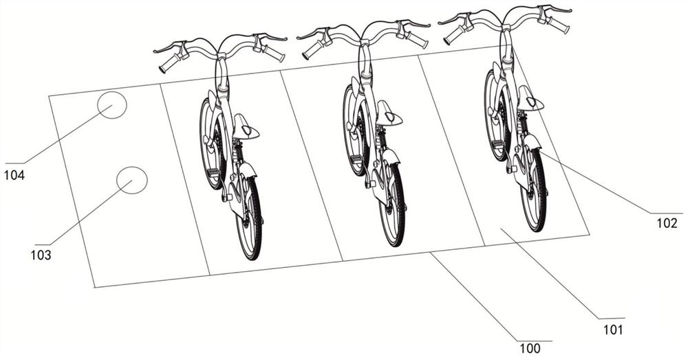 Standardized placement method and system for shared bicycles